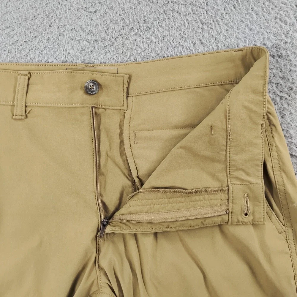 Eddie Bauer Pants Mens 33x32 Tan Travex Tech Mid-Rise Straight Leg Stretch Chino
